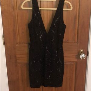 Fully beaded mini dress